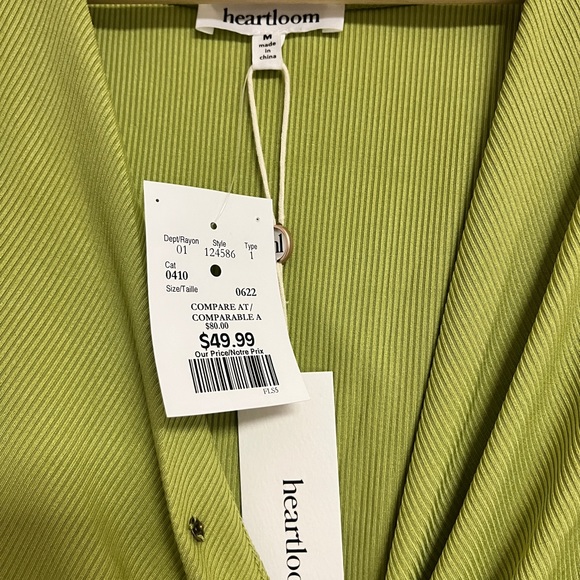 Heart loom green dress - Picture 1 of 3